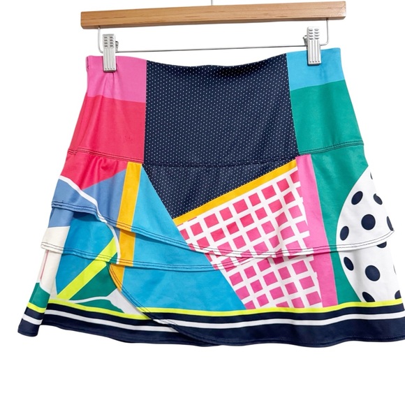 Lucky In Love Long Double Hit Sideline Scallop Skort Small - Picture 5 of 11